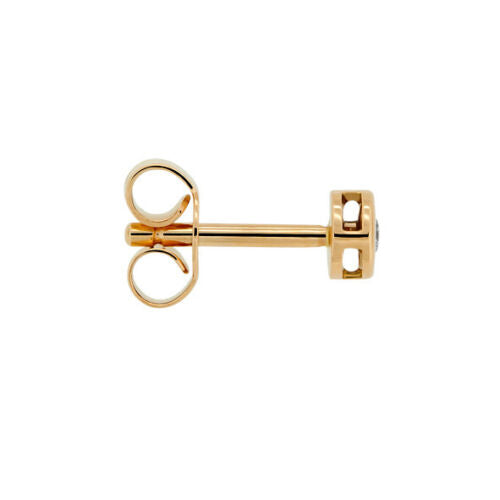 Einzelner Ohrstecker in Gelbgold 333 mit Brillanten
