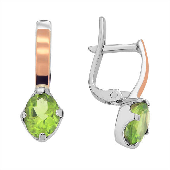 Ohrringe Silber 925 mit Chrysolith