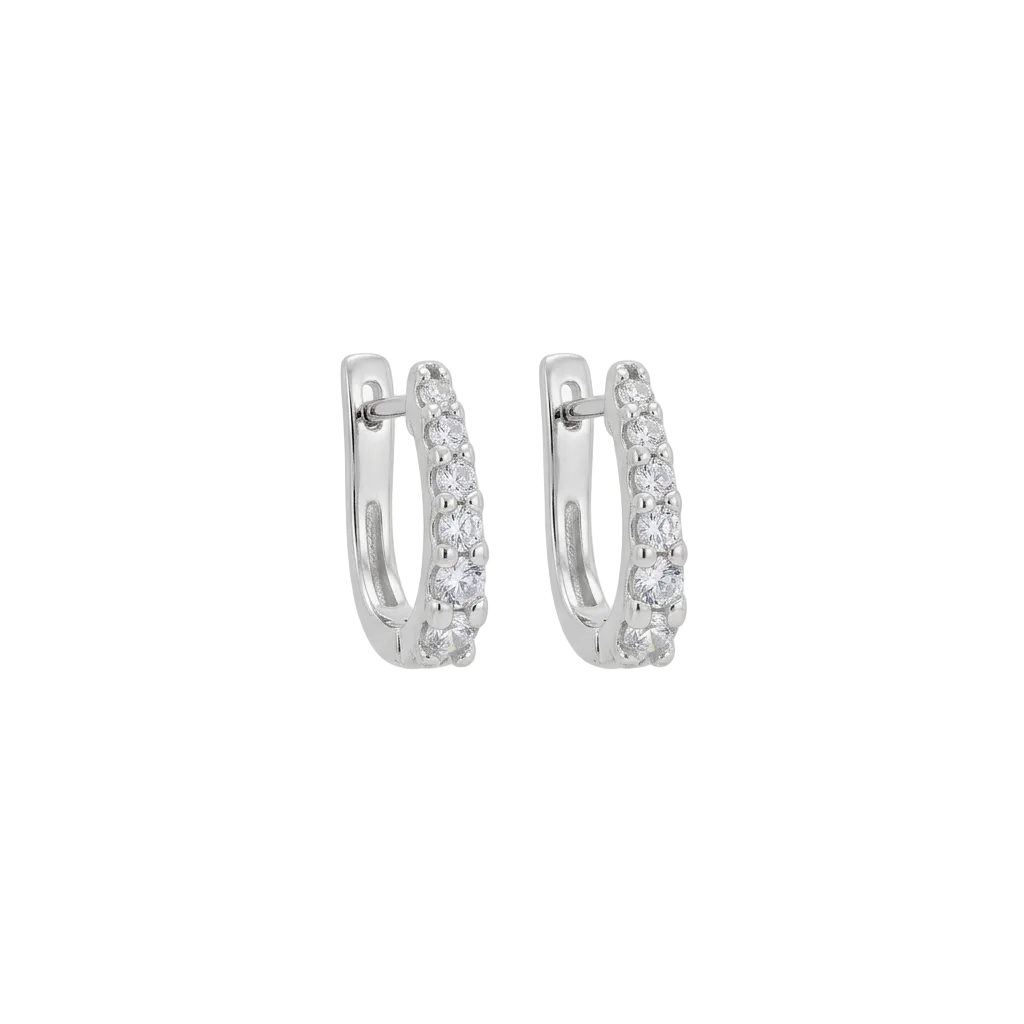 925 Sterling Silver Earrings with Cubic Zirconia