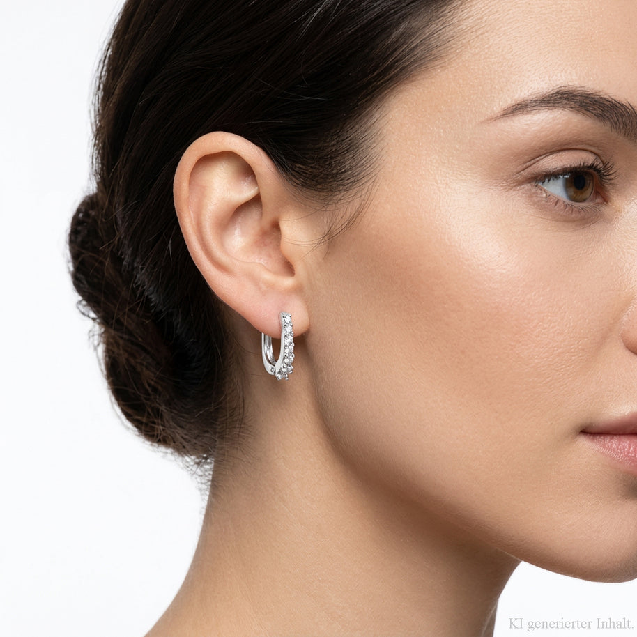 925 Sterling Silver Earrings with Cubic Zirconia