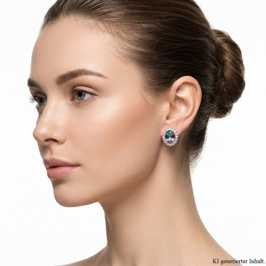 925 Sterling Silver Earrings with Cubic Zirconia
