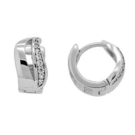 Ohrringe Creolen in Silber 925 mit Zirkonia