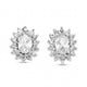 925 Sterling Silver Stud Earrings with Cubic Zirconia