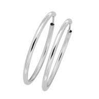round hoop earrings made of 925 sterling silver