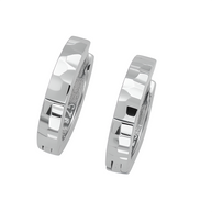 Diamantierte Creolen in Silber 925