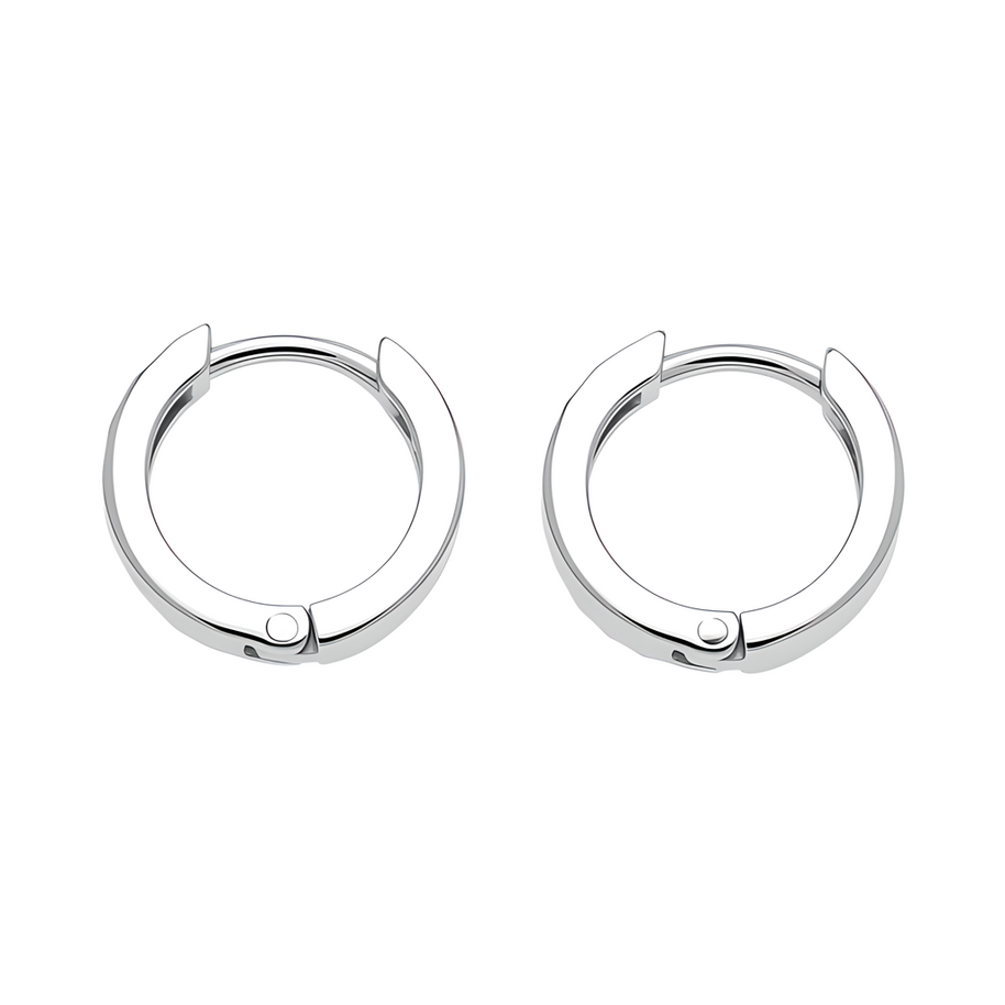 Diamantierte Creolen in Silber 925