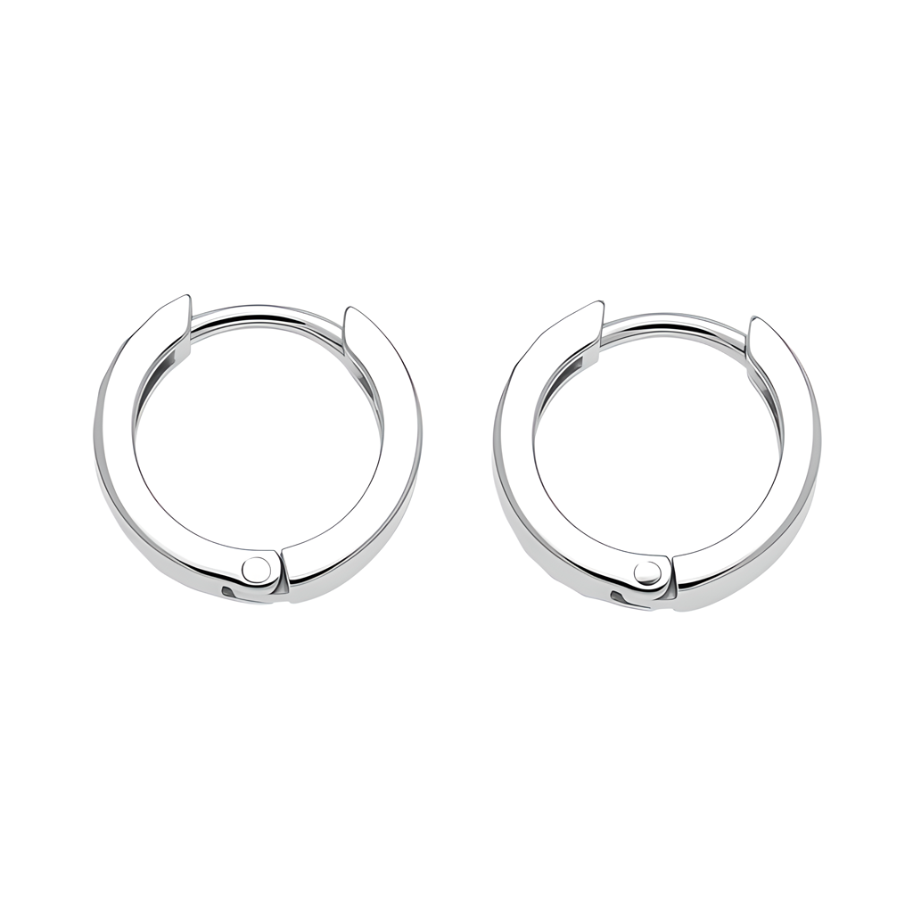 Diamantierte Creolen in Silber 925