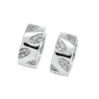 Sterling Silber 925 Creolen mit Zirkonia