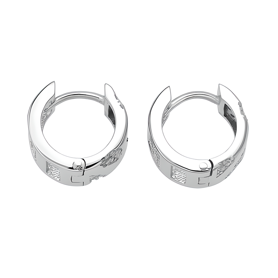 Sterling Silber 925 Creolen mit Zirkonia