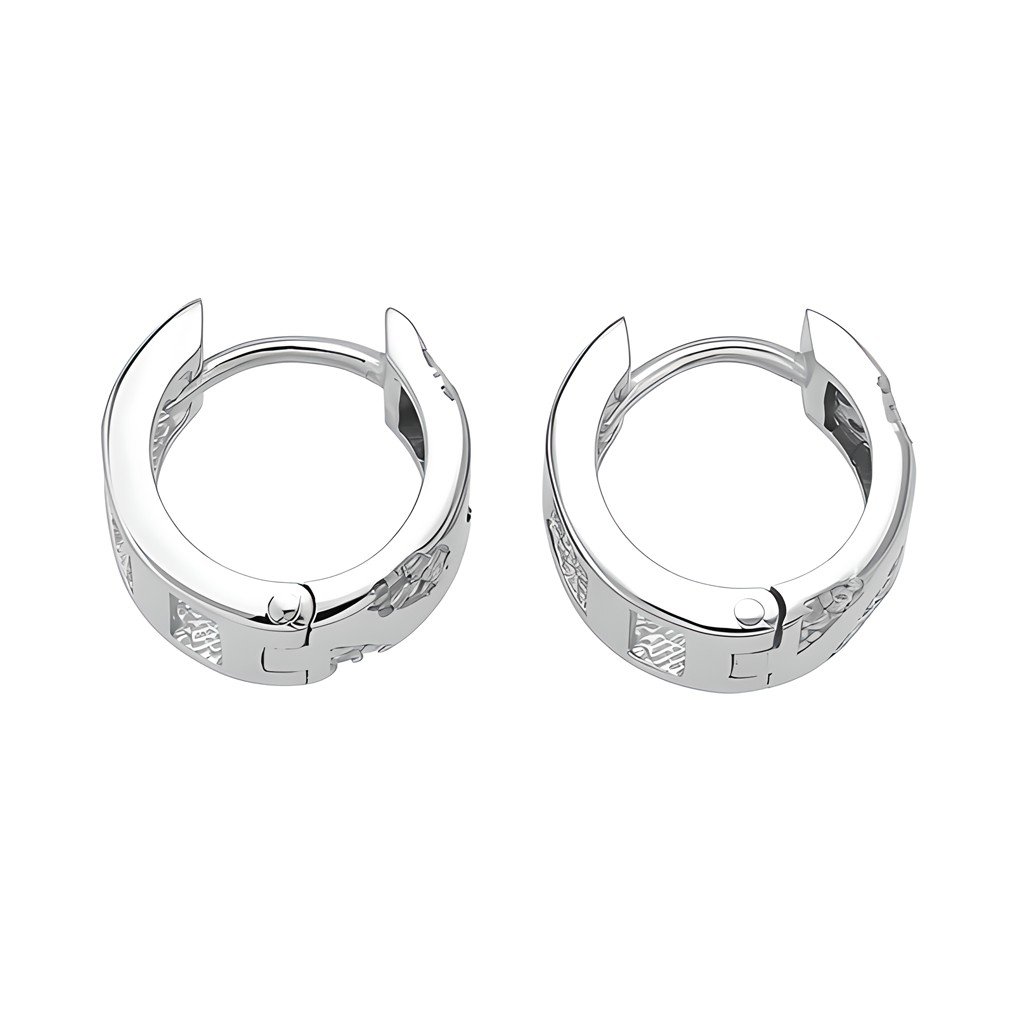 Sterling Silber 925 Creolen mit Zirkonia
