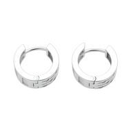 Silber 925 schicke Creolen mit Zirkonia