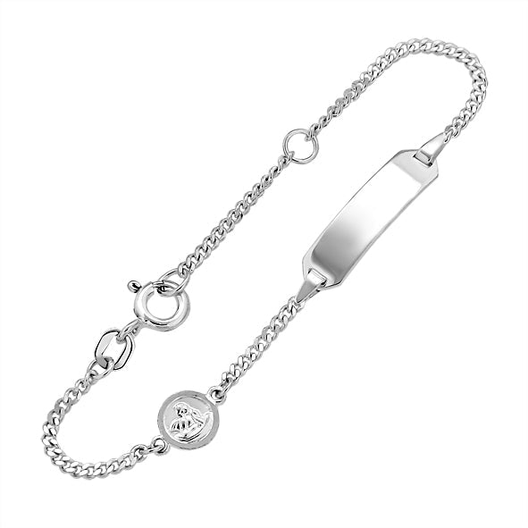 Kinderarmband mit Gravurplatte Babyarmband