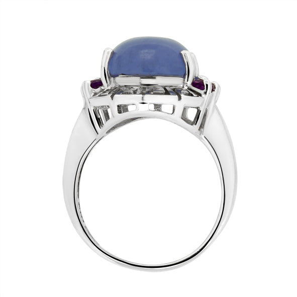 Damenring mit Amethyst aus Silber