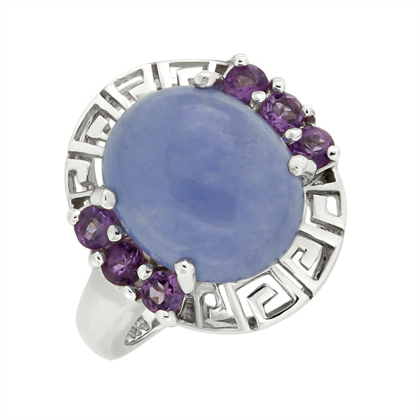 Damenring mit Amethyst aus Silber