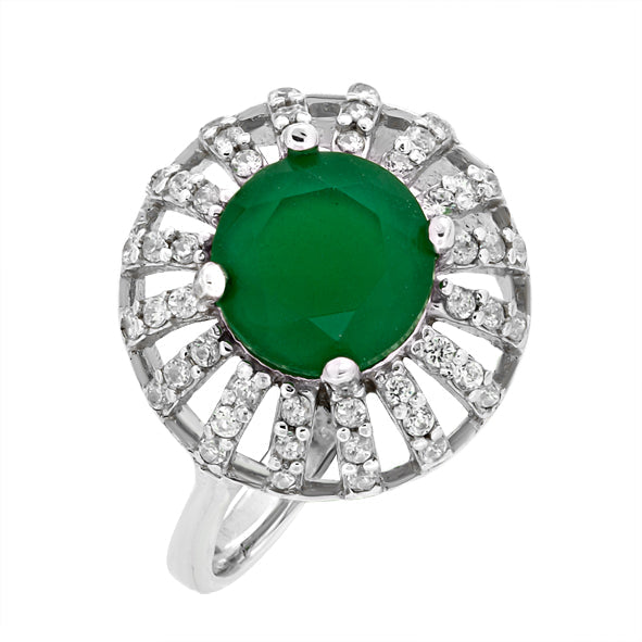 Silberring mit Chrysopras