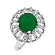 Silberring mit Chrysopras