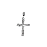 Kreuzanhänger Silber 925 mit Zirkonia
