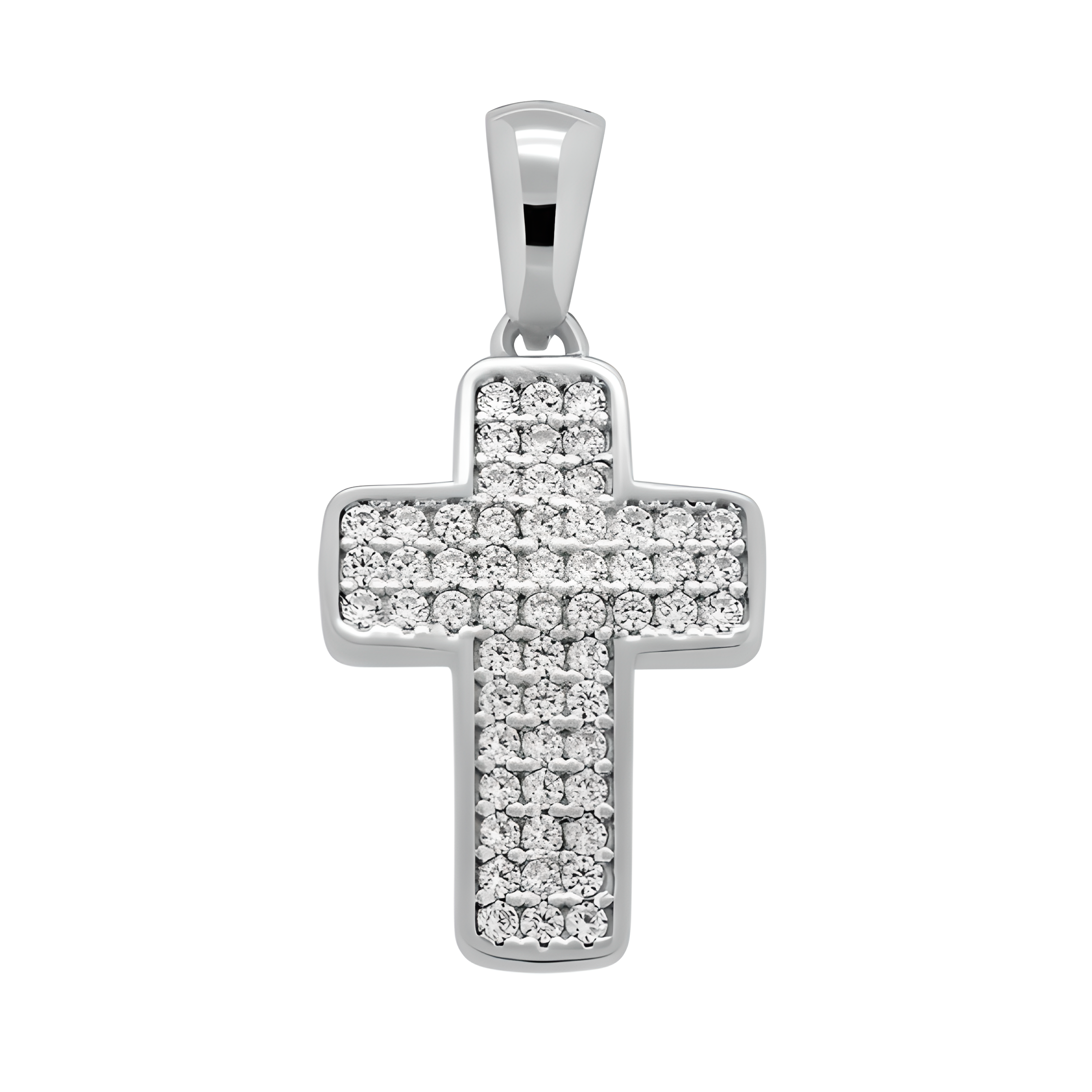 Kreuzanhänger Silber 925 mit Zirkonia