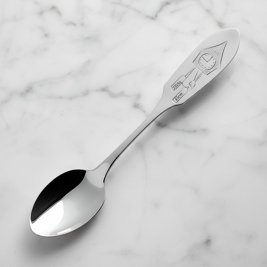 Birth spoon - 925 sterling silver - for the first tooth
