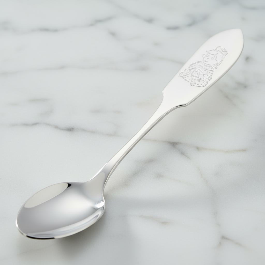 Silver birth spoon 925 