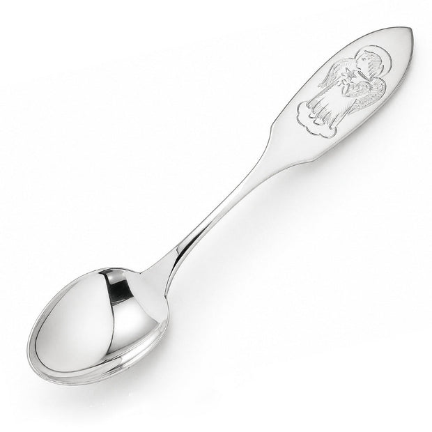 Tauflöffel mit Schutzengel / Engel aus 925er Silber INKL. GRAVUR