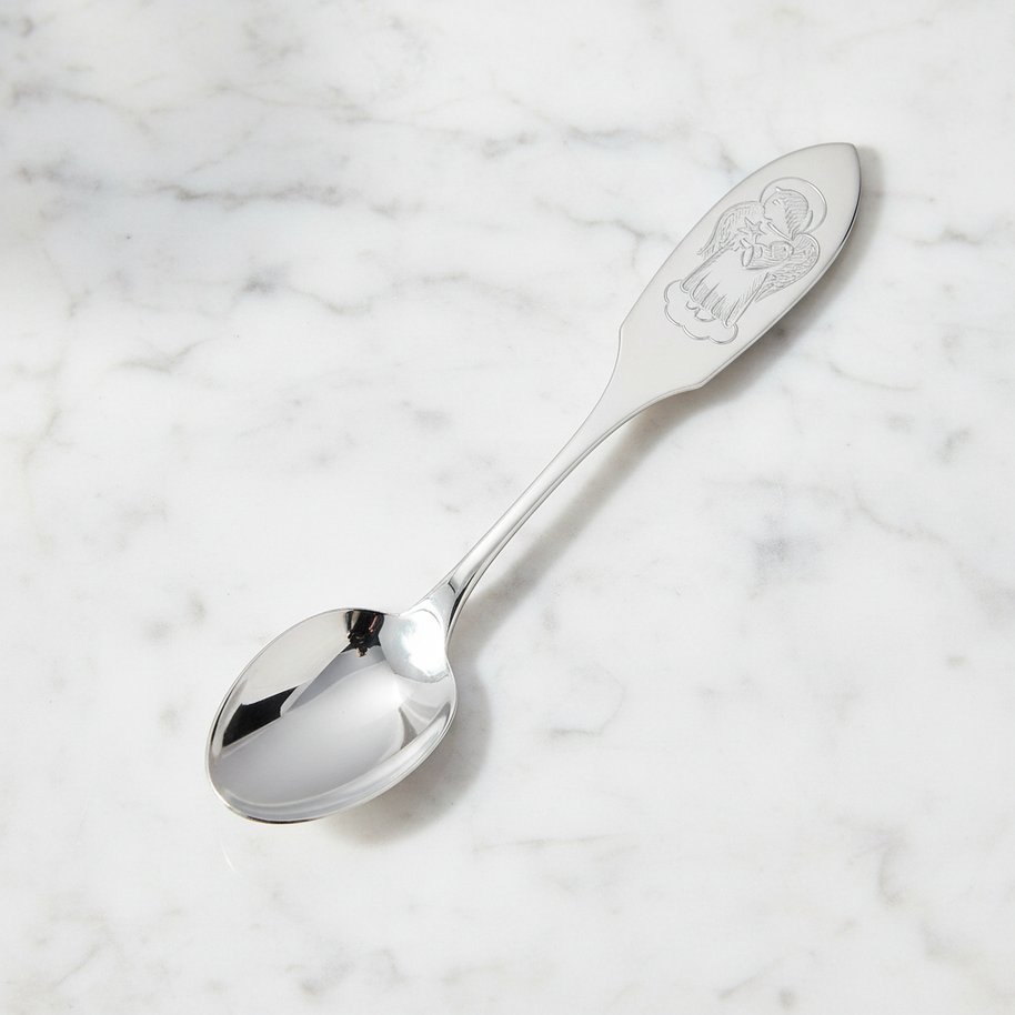 Christening spoon with guardian angel made of 925 silver INCL. ENGRAVING