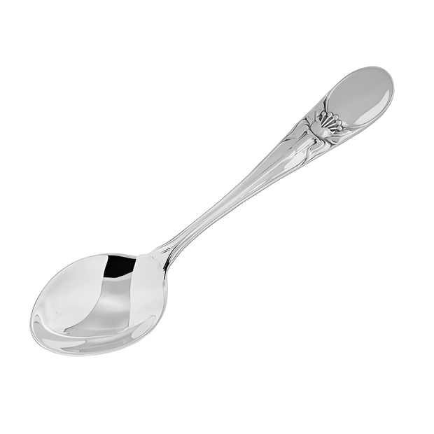 Geburtslöffel "Rose" aus 830er Silber