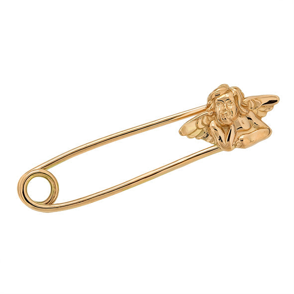 Sicherheitsnadel Rotgold Angel