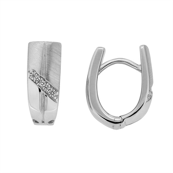 Ohrringe mit Zirkonia Silber 925