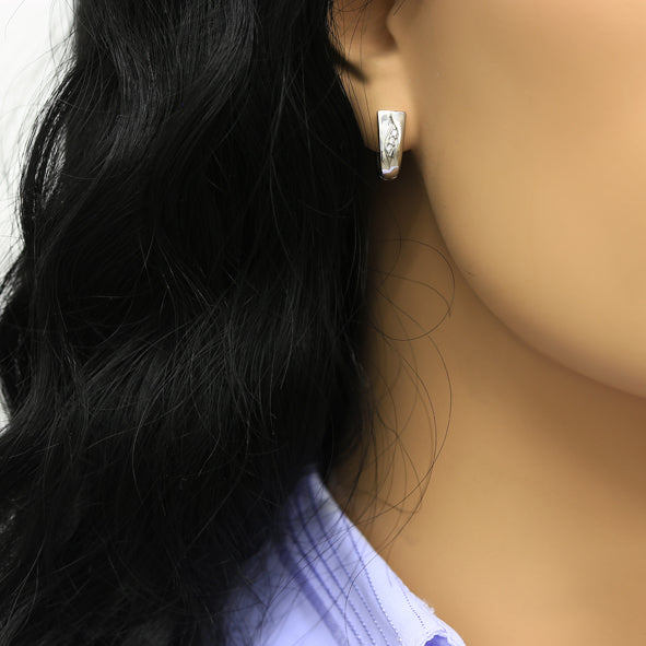 Ohrringe mit Zirkonia Silber 925