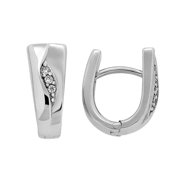 Ohrringe mit Zirkonia Silber 925