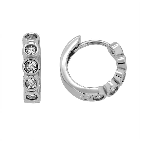 Ohrringe Creolen mit Zirkonia