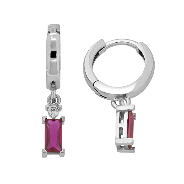 Silber 925 Creolen mit Zirkonia