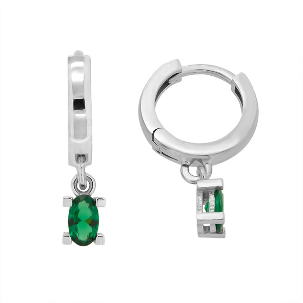 Silber 925 Creolen mit Zirkonia