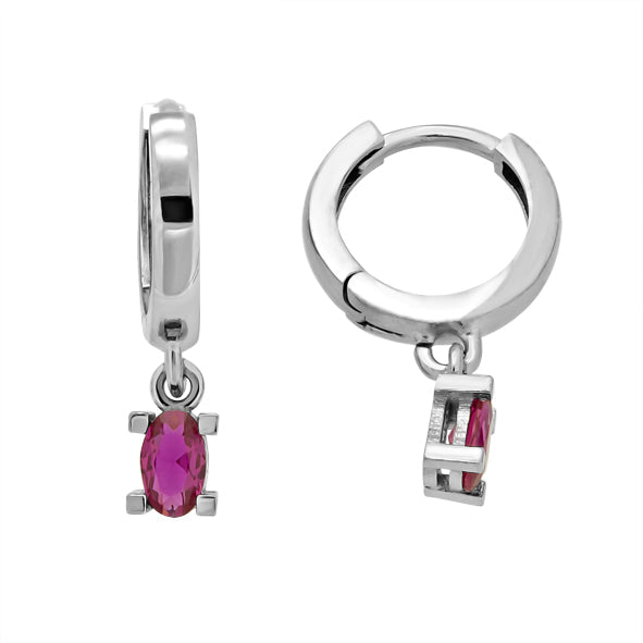 Silber 925 Creolen mit Zirkonia