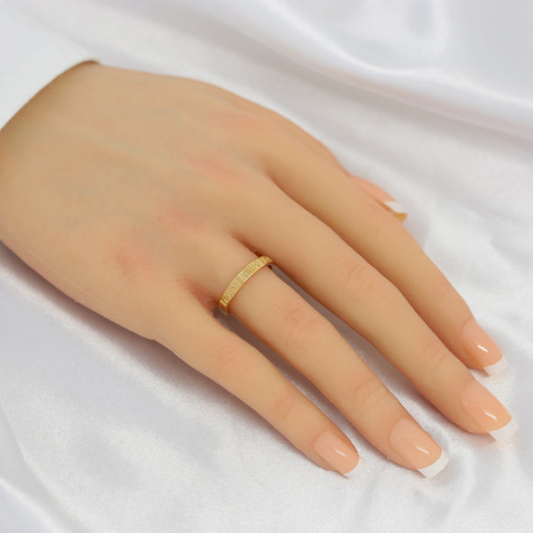 Ring in Rotgold 585 Segne und Rette