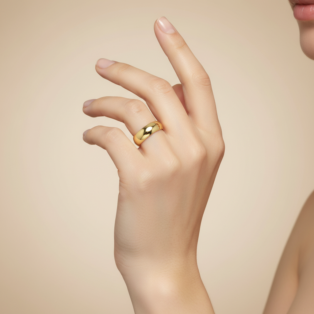 Обручальное золотое кольцо