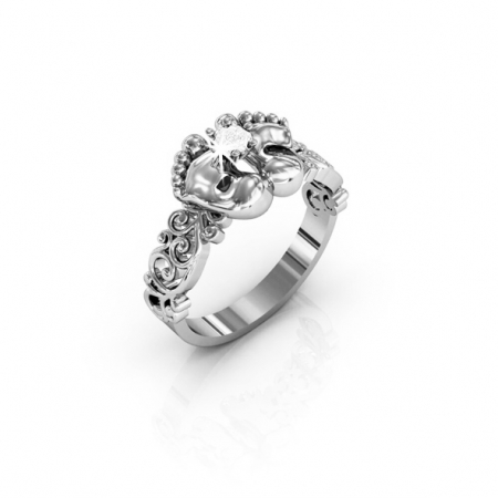 Ring baby foot Silver 925