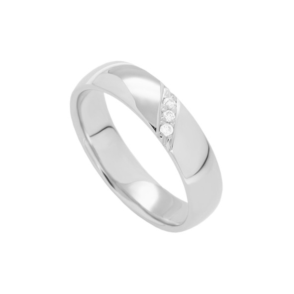 Ehering Trauring Hochzeitsringe aus Gold 20(63) / Weißgold / 375