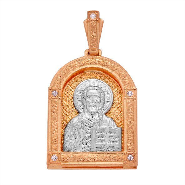 Icon Jesus Chrestos Red gold / 18 kt