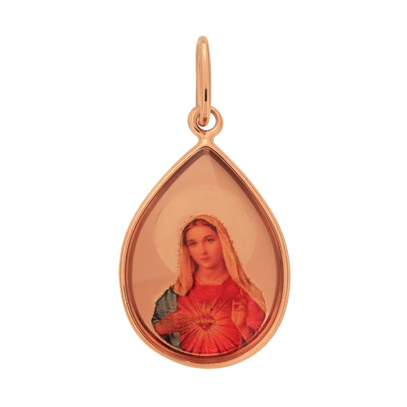 Icon, Mother of God in red gold