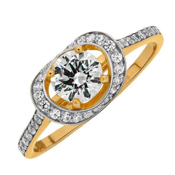 Ladies ring in red gold 585 19(60)