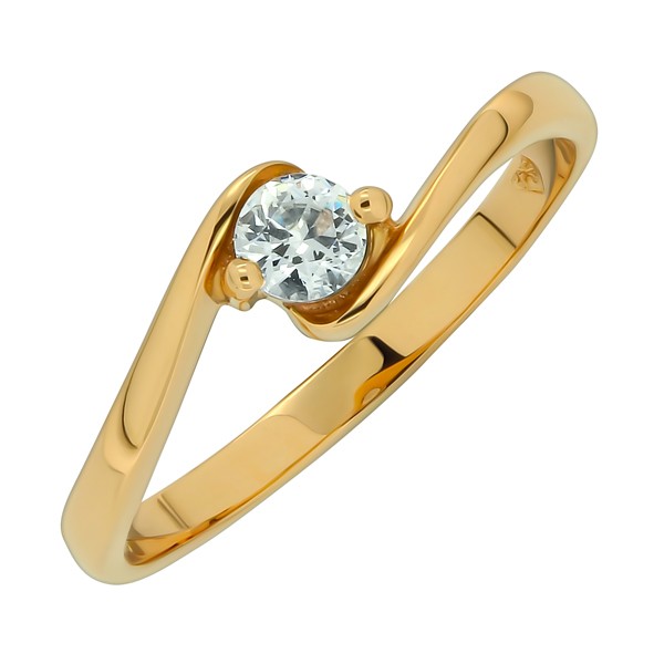 Ladies ring in red gold
