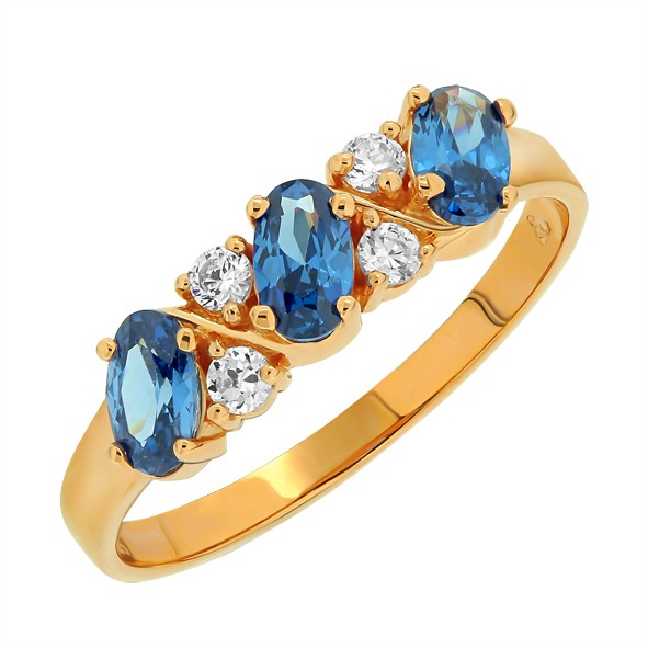 Кольцо из золота c цирконием