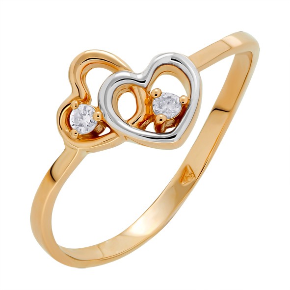 Goldring Damenring mit Zirkonia
