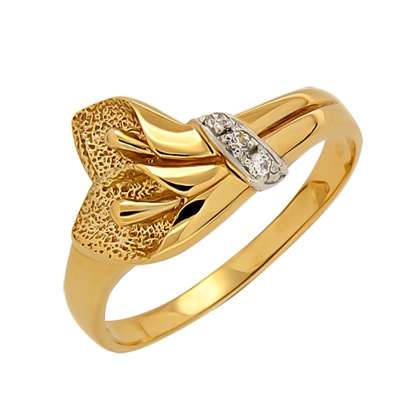 Ladies ring in yellow gold 333/8kt Calla