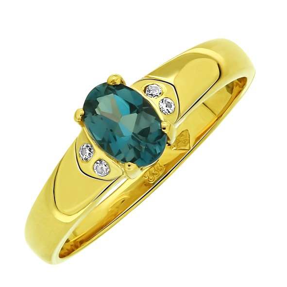 Ladies ring in yellow gold 333 16,5(52)