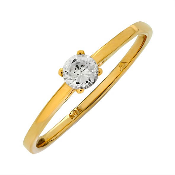 Ladies ring in red gold 585 17,5(55)