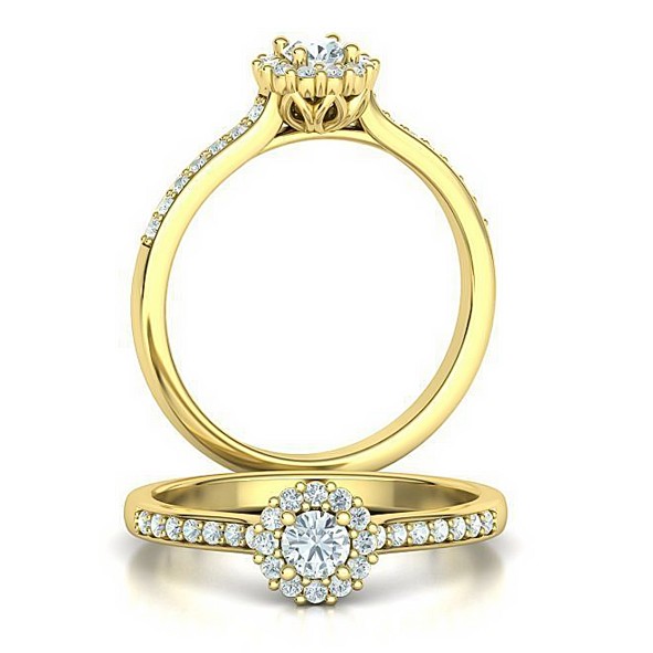 Ladies ring with diamonds