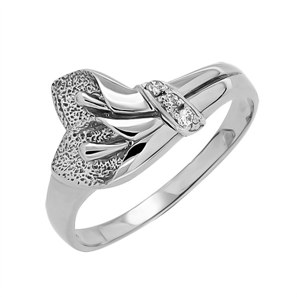 Silver ring with zirconia Calla